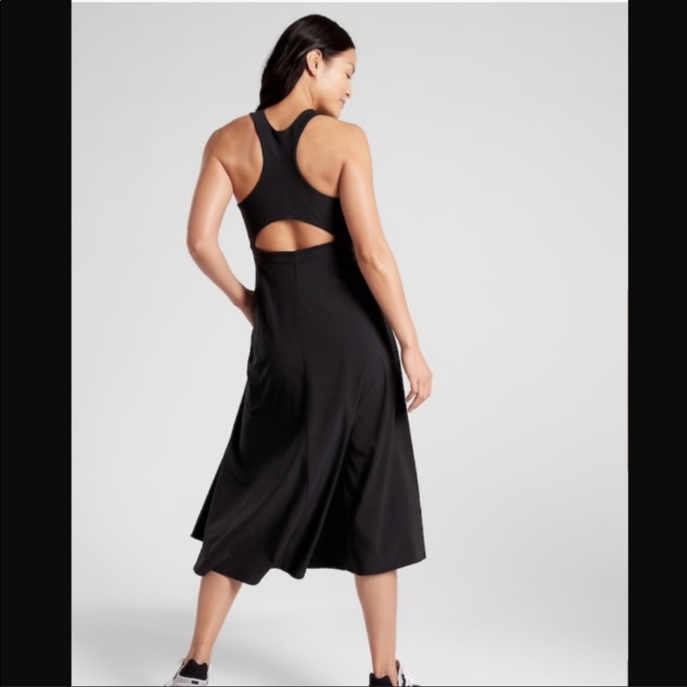 Athleta Winona Midi Support Dress navy